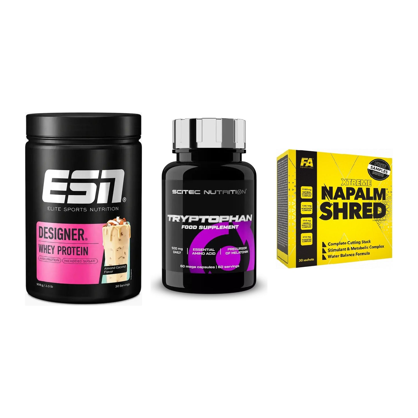 Definitionsphase-Set: ESN Designer + Scitec Tryptop + FA Nutrition – alle enthaltenen Artikel