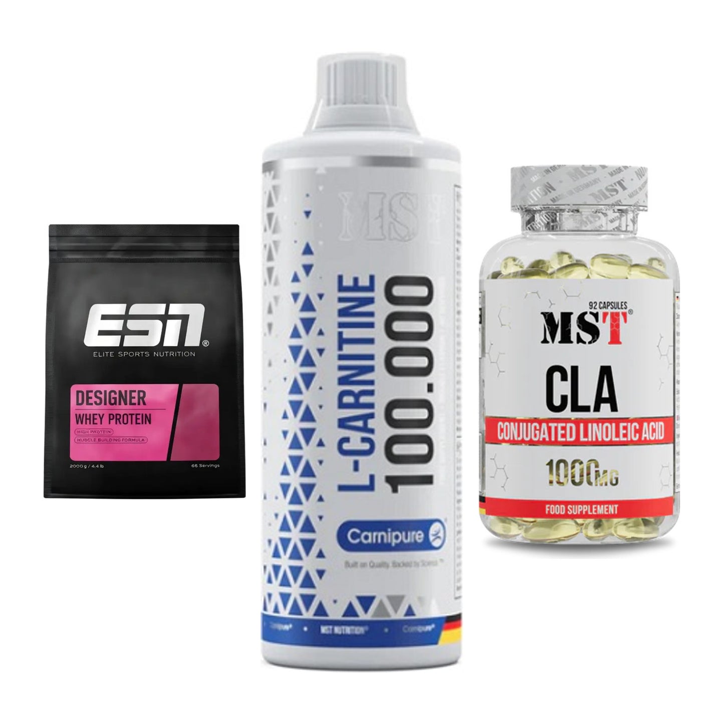 Definitionsphase-Set: ESN Designer + MST L-Carnitin + MST CLA 1000mg – alle enthaltenen Artikel