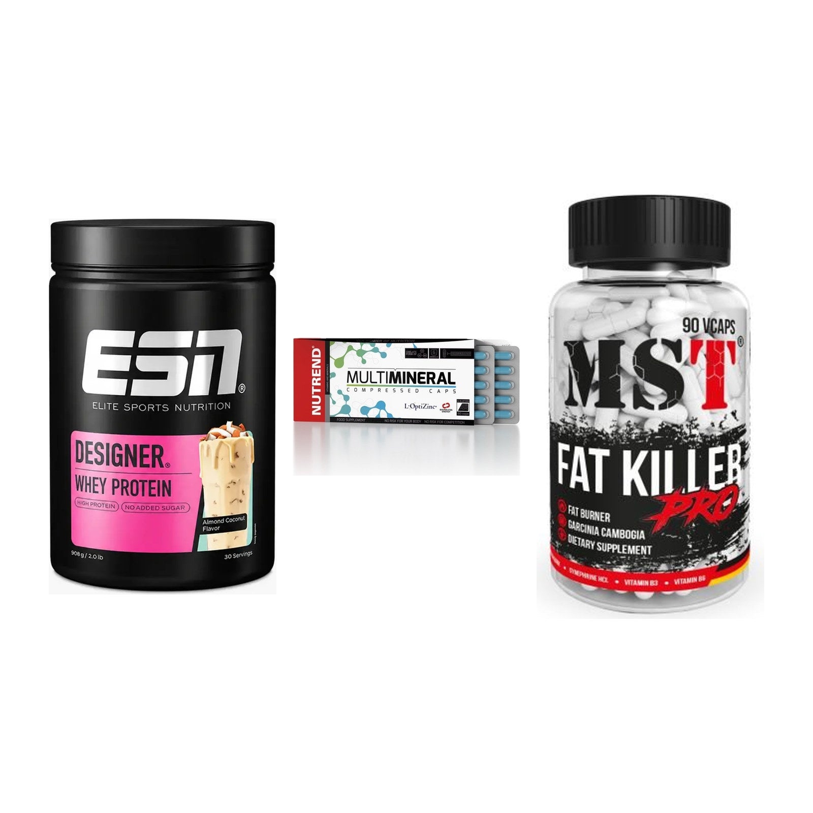 Definitionsphase-Set: ESN Designer + Nutrend Multim + MST Fat Killer – alle enthaltenen Artikel