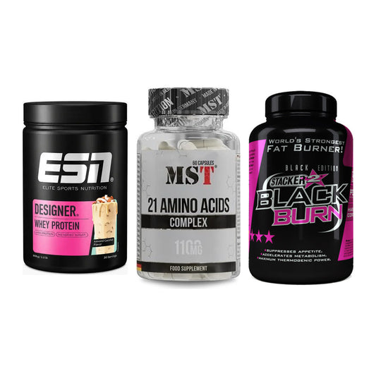 Definitionsphase-Set: ESN Designer + MST 21 Amino + Stacker2 Black – alle enthaltenen Artikel