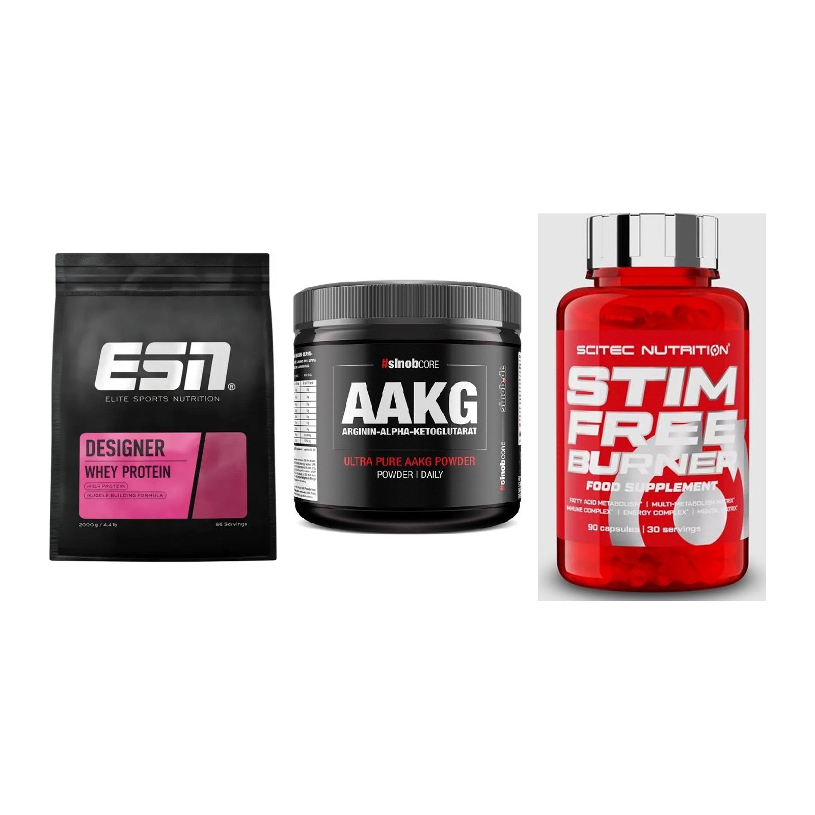 Definitionsphase-Set: ESN Designer + Sinob Core + Scitec Stim – alle enthaltenen Artikel