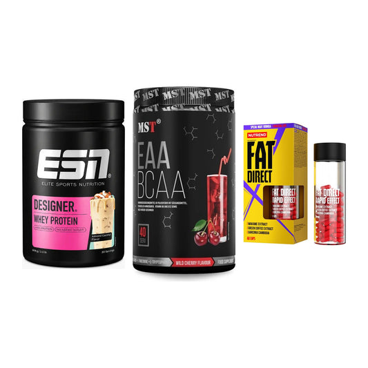 Definitionsphase-Set: ESN Designer + MST EAA & BCAA + Nutrend Fat – alle enthaltenen Artikel
