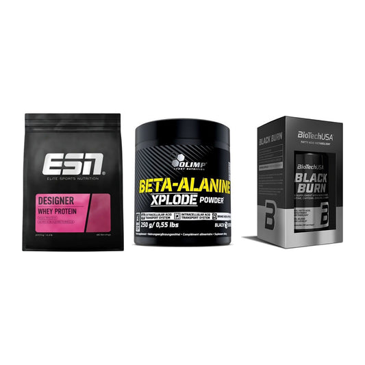 Definitionsphase-Set: ESN Designer + Olimp Beta-Ala + BioTech Black – alle enthaltenen Artikel