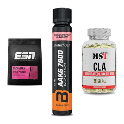 Definitionsphase-Set: ESN Designer + BioTech AAKG + MST CLA 1000mg – alle enthaltenen Artikel