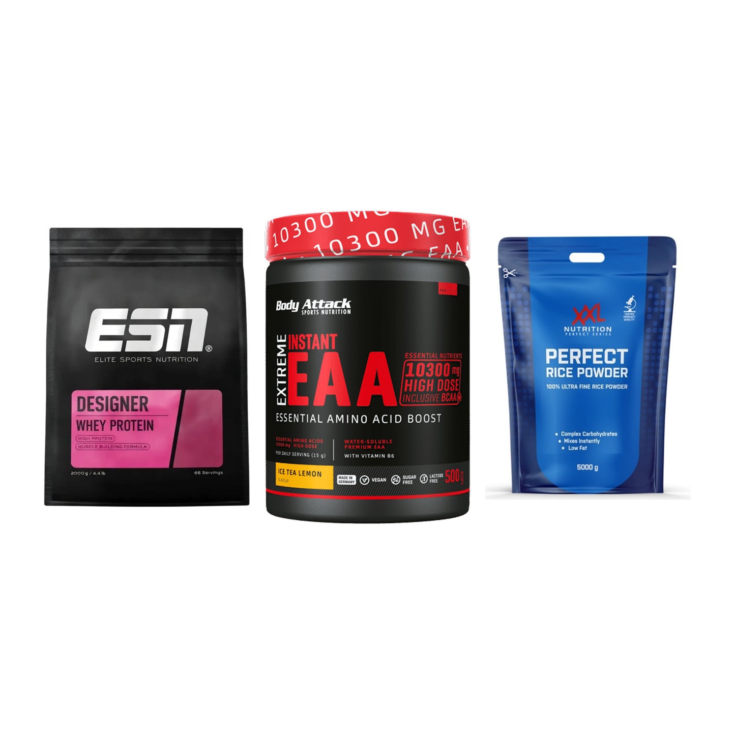 Definitionsphase-Set: ESN Designer + Body Attack + XXL Nutrition – alle enthaltenen Artikel