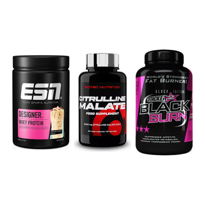 Definitionsphase-Set: ESN Designer + Scitec Citrull + Stacker2 Black – alle enthaltenen Artikel