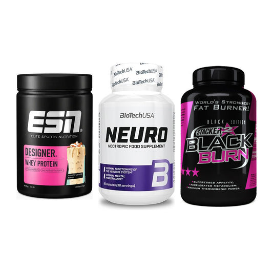 Definitionsphase-Set: ESN Designer + BioTech Neuro + Stacker2 Black – alle enthaltenen Artikel