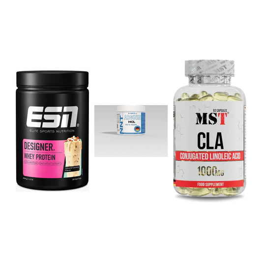 Definitionsphase-Set: ESN Designer Whey + NNT Arginin + MST CLA 1000mg – alle enthaltenen Artikel