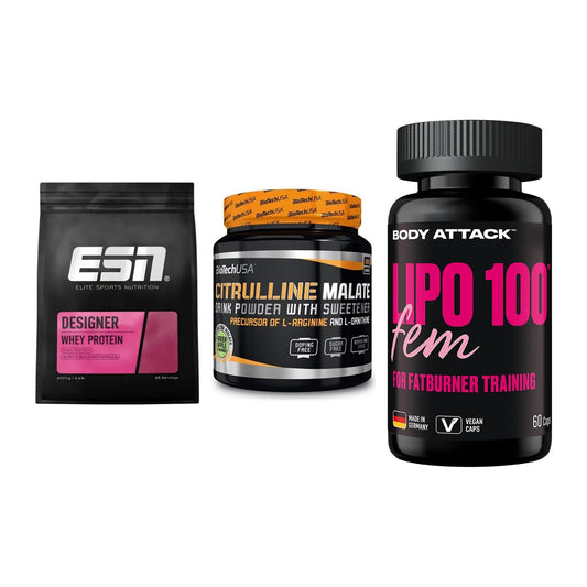Definitionsphase-Set: ESN Designer + BioTech Citrul + Body Attack – alle enthaltenen Artikel