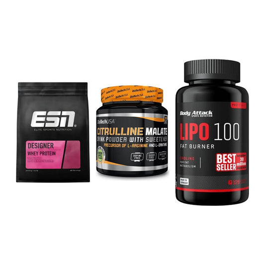 Definitionsphase-Set: ESN Designer + BioTech Citrul + Body Attack – alle enthaltenen Artikel