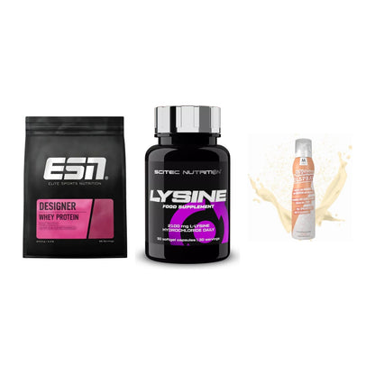 Definitionsphase-Set: ESN Designer + Scitec Lysine + More Nutrition – alle enthaltenen Artikel