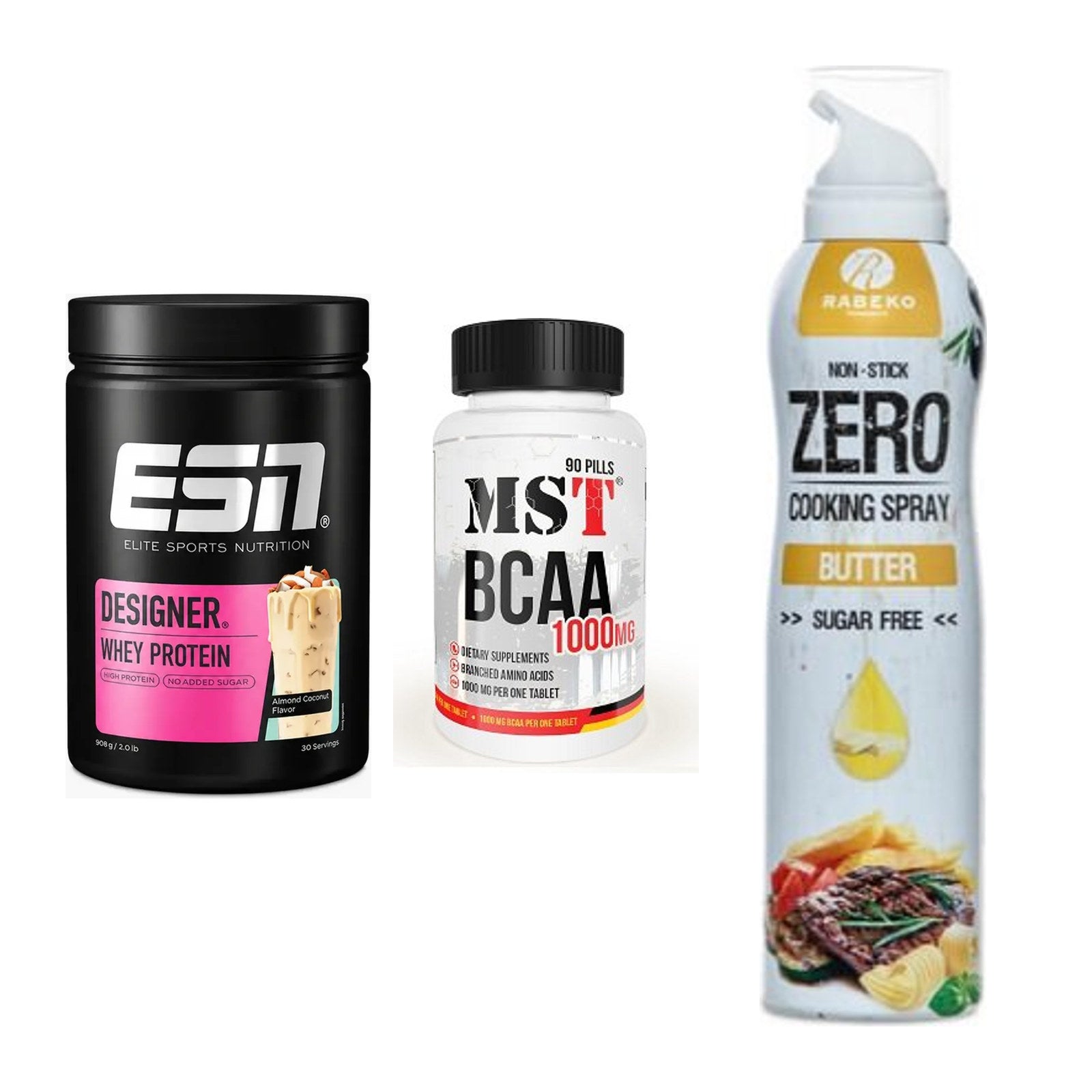 Definitionsphase-Set: ESN Designer + MST BCAA 1000 + Rabeko Zero – alle enthaltenen Artikel