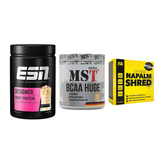 Definitionsphase-Set: ESN Designer + MST BCAA Huge + FA Nutrition – alle enthaltenen Artikel