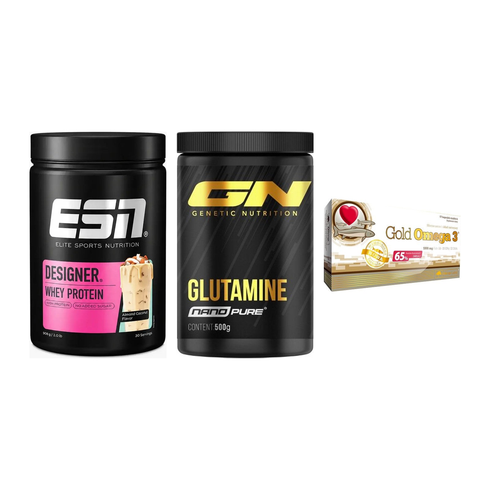 Definitionsphase-Set: ESN Designer + GN Nano Pure + Olimp Omega 3 – alle enthaltenen Artikel