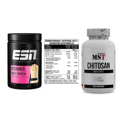 Definitionsphase-Set: ESN Designer + MST BCAA Zero + MST Chitosan – alle enthaltenen Artikel