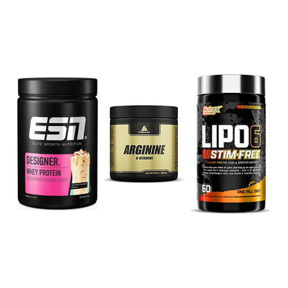Definitionsphase-Set: ESN Designer + Peak Arginin + Nutrex Lipo 6 – alle enthaltenen Artikel