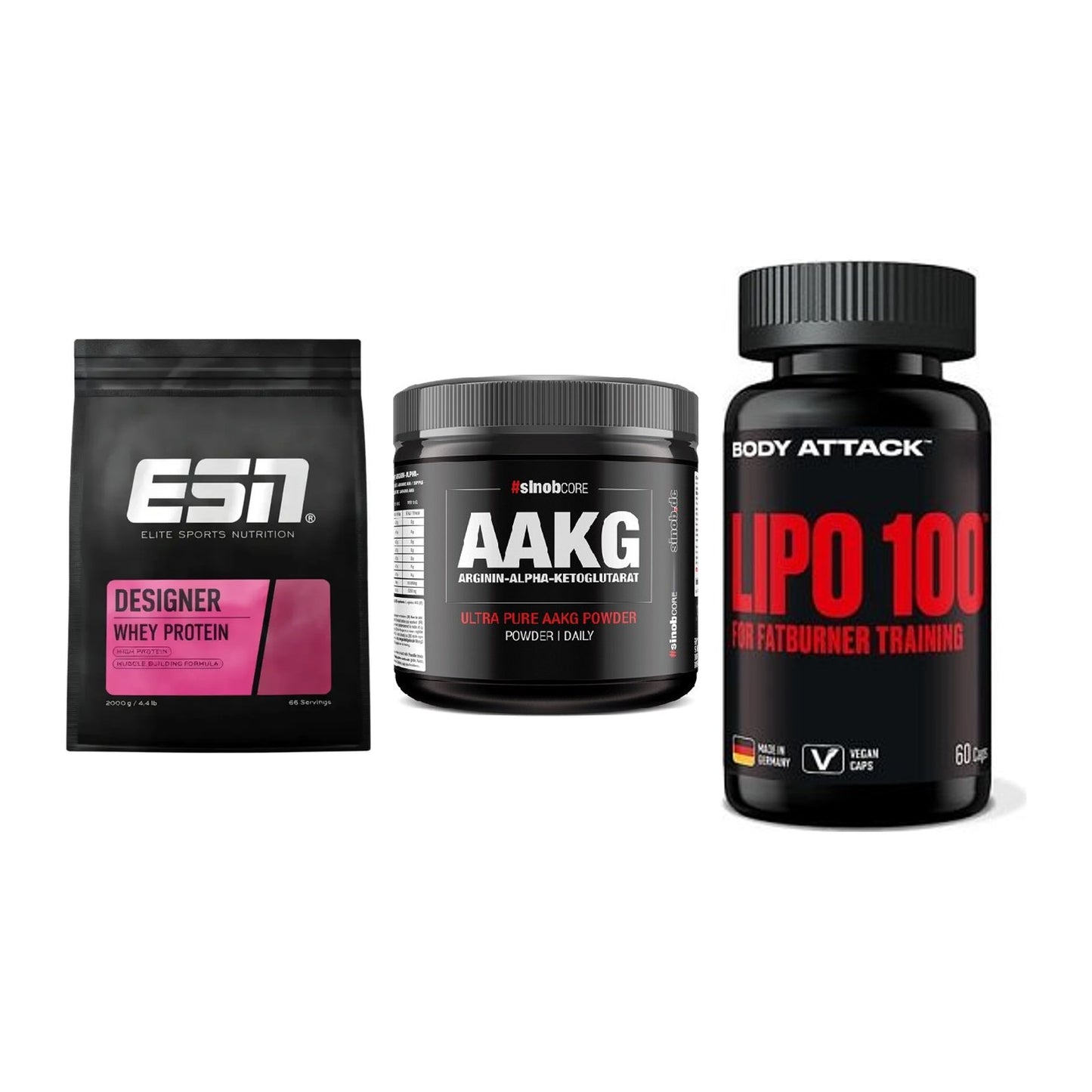 Definitionsphase-Set: ESN Designer + Sinob Core + Body Attack – alle enthaltenen Artikel