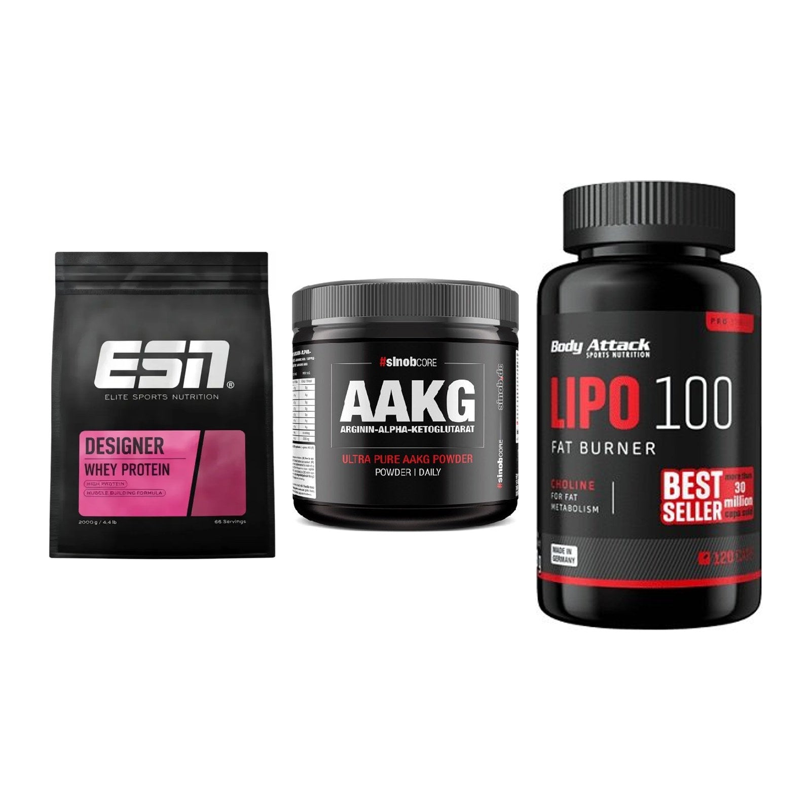 Definitionsphase-Set: ESN Designer + Sinob Core + Body Attack – alle enthaltenen Artikel