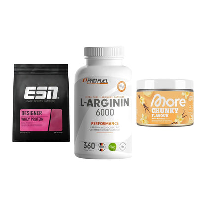 Definitionsphase-Set: ESN Designer + ProFuel L-Argi + More Nutrition – alle enthaltenen Artikel