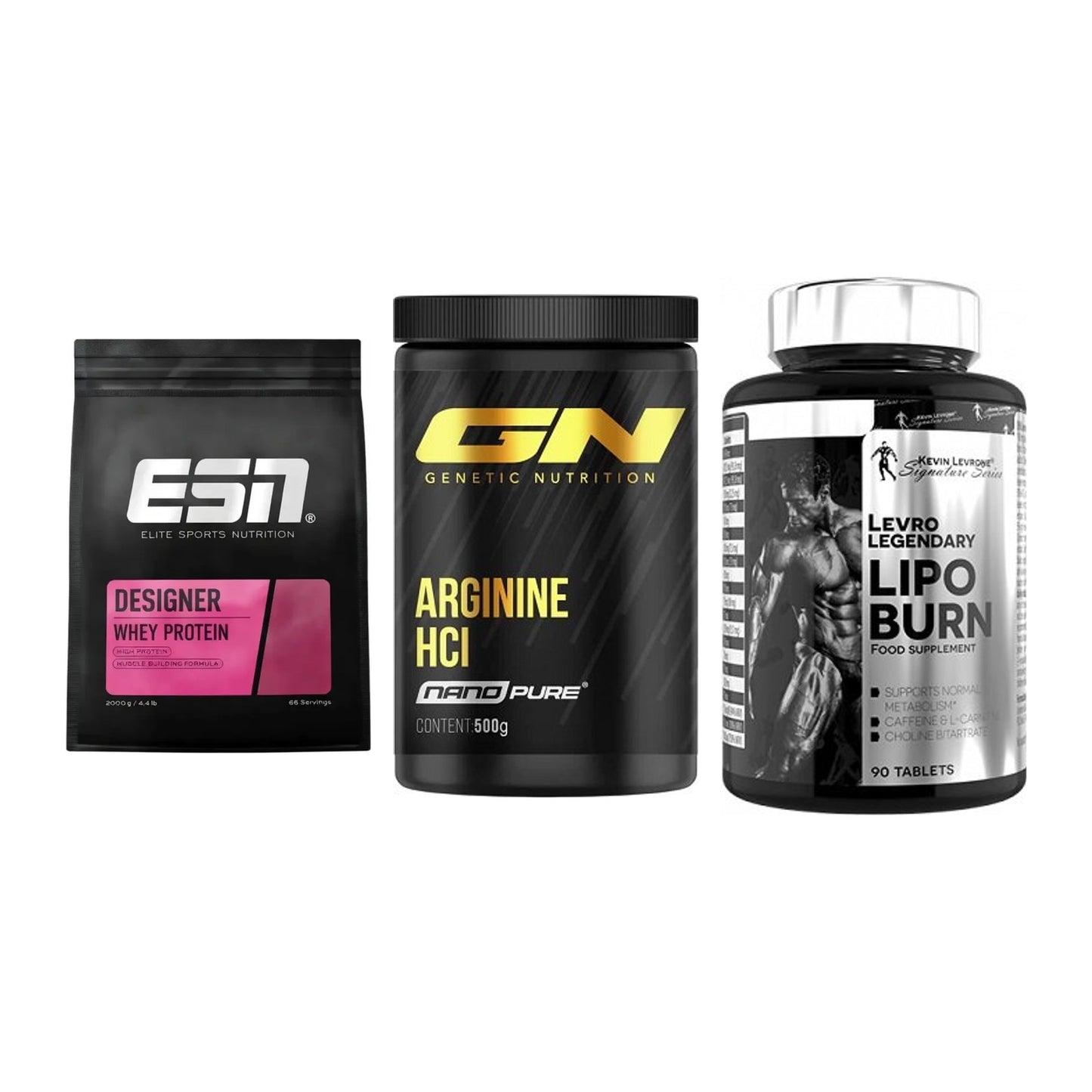 Definitionsphase-Set: ESN Designer + GN Arginine + Kevin Levrone – alle enthaltenen Artikel
