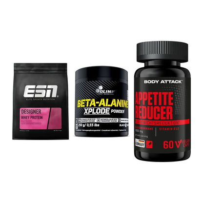 Definitionsphase-Set: ESN Designer + Olimp Beta-Ala + Body Attack – alle enthaltenen Artikel