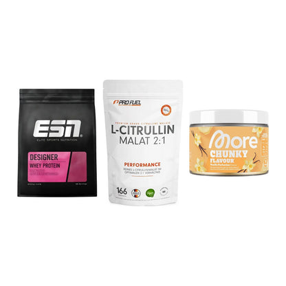 Definitionsphase-Set: ESN Designer + ProFuel L-Citr + More Nutrition – alle enthaltenen Artikel