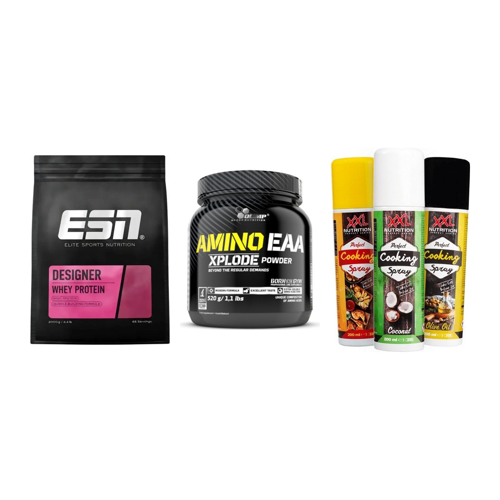 Definitionsphase-Set: ESN Designer + Olimp Amino + XXL Nutrition – alle enthaltenen Artikel