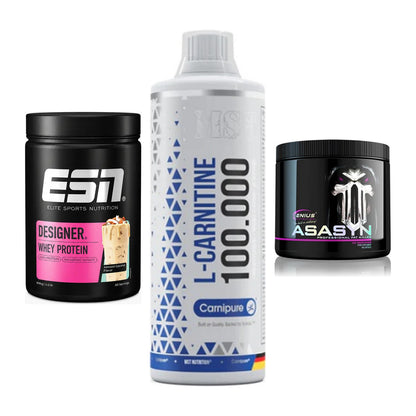 Definitionsphase-Set: ESN Designer + MST L-Carnitin + Genius Nutriti – alle enthaltenen Artikel