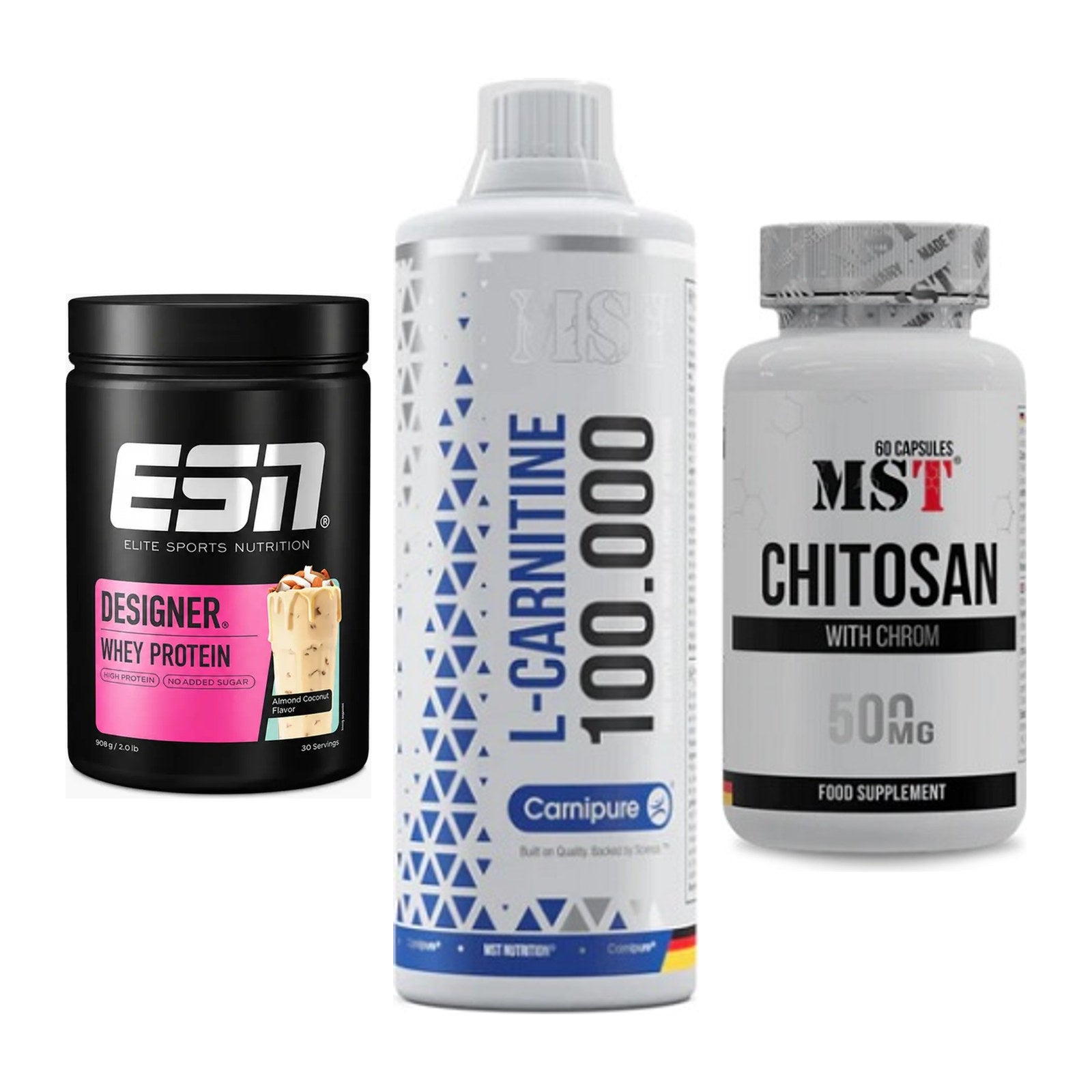 Definitionsphase-Set: ESN Designer + MST L-Carnitin + MST Chitosan – alle enthaltenen Artikel