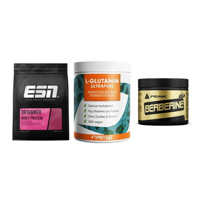 Definitionsphase-Set: ESN Designer + ProFuel Glutam + Peak Berberine – alle enthaltenen Artikel