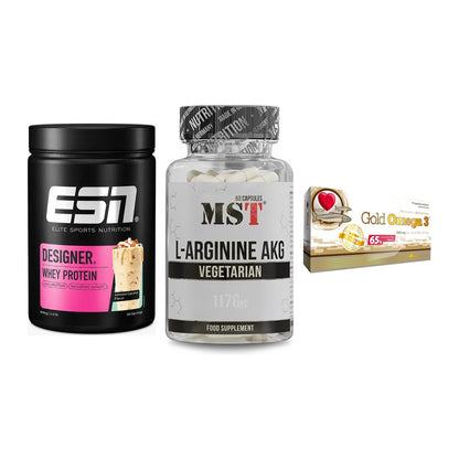 Definitionsphase-Set: ESN Designer + MST Arginin + Olimp Omega 3 – alle enthaltenen Artikel