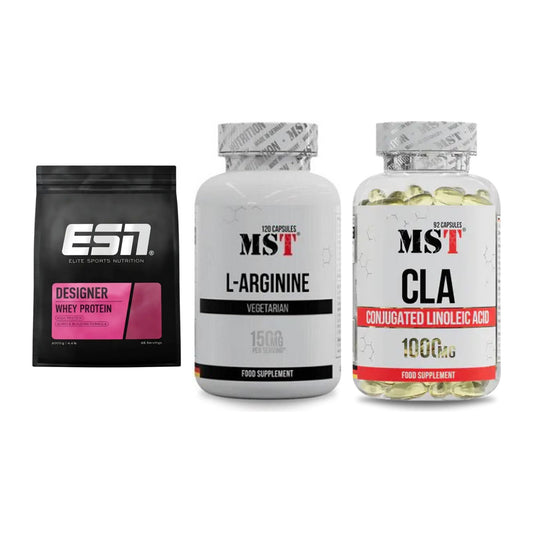 Definitionsphase-Set: ESN Designer + MST L-Arginine + MST CLA 1000mg – alle enthaltenen Artikel