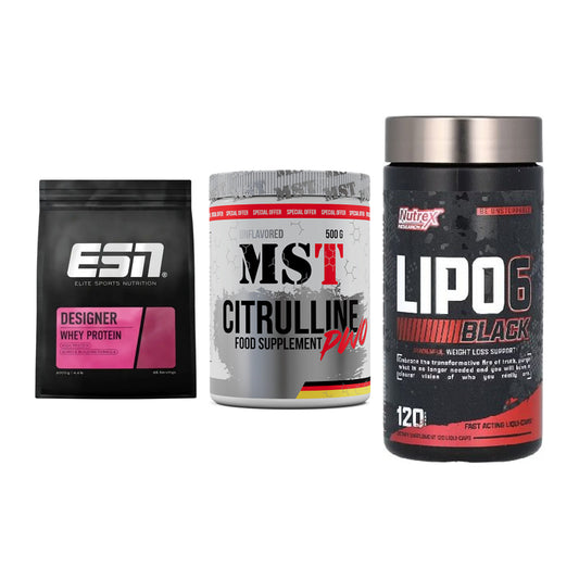 Definitionsphase-Set: ESN Designer + MST Citrulline + Nutrex Lipo 6 – alle enthaltenen Artikel