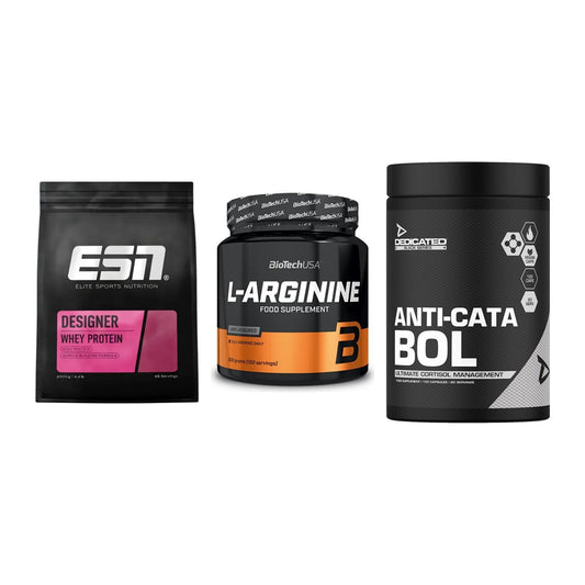 Definitionsphase-Set: ESN Designer + BioTech L-Argi + Dedicated – alle enthaltenen Artikel