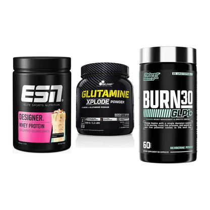 Definitionsphase-Set: ESN Designer + Olimp L-Glutam + Nutrex Burn 30 – alle enthaltenen Artikel