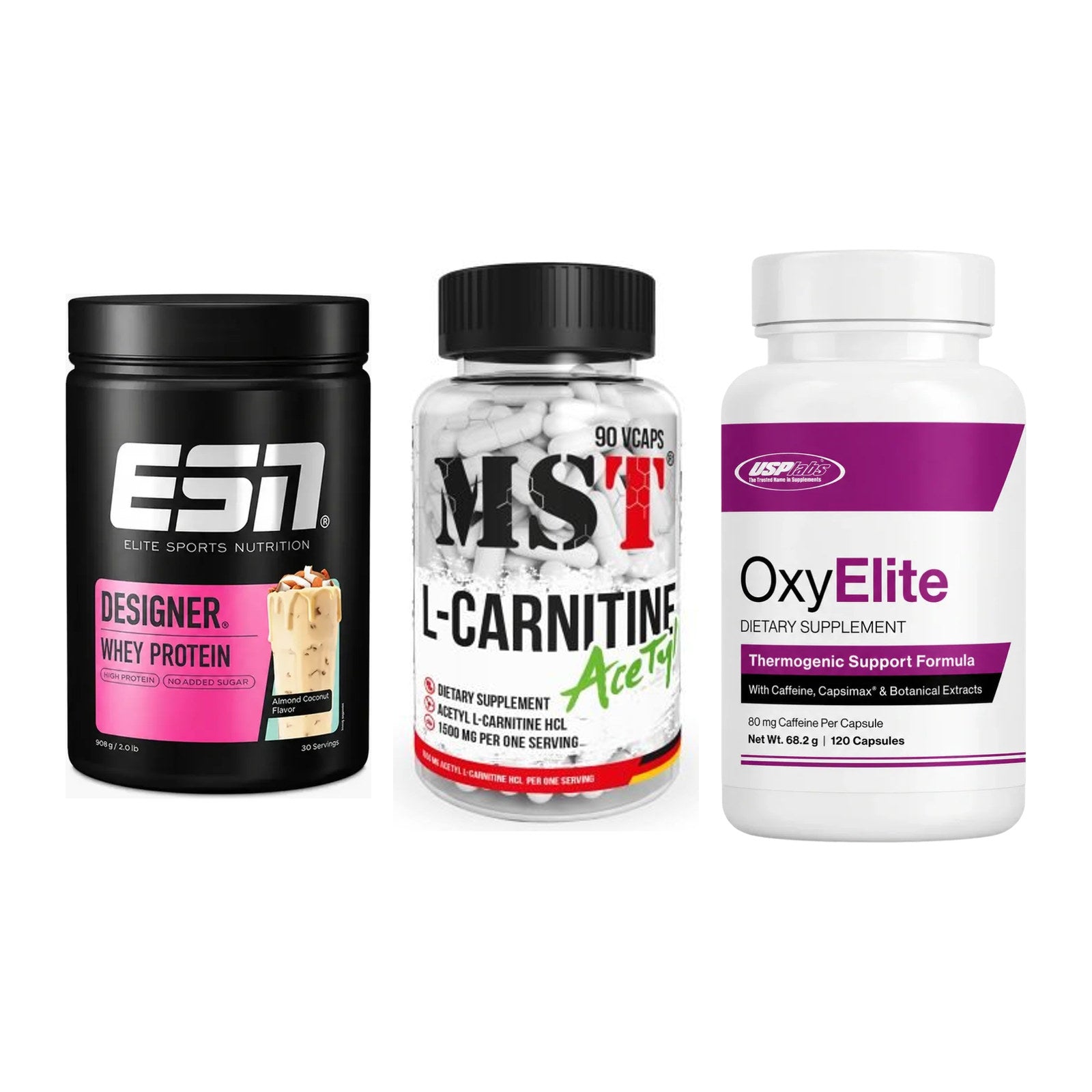 Definitionsphase-Set: ESN Designer + MST L-Carnitin + USP Labs – alle enthaltenen Artikel