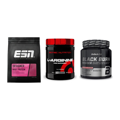 Definitionsphase-Set: ESN Designer + Scitec Arginin + BioTech Black – alle enthaltenen Artikel