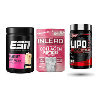 Definitionsphase-Set: ESN Designer + INLEAD Collage + Nutrex Lipo 6 – alle enthaltenen Artikel