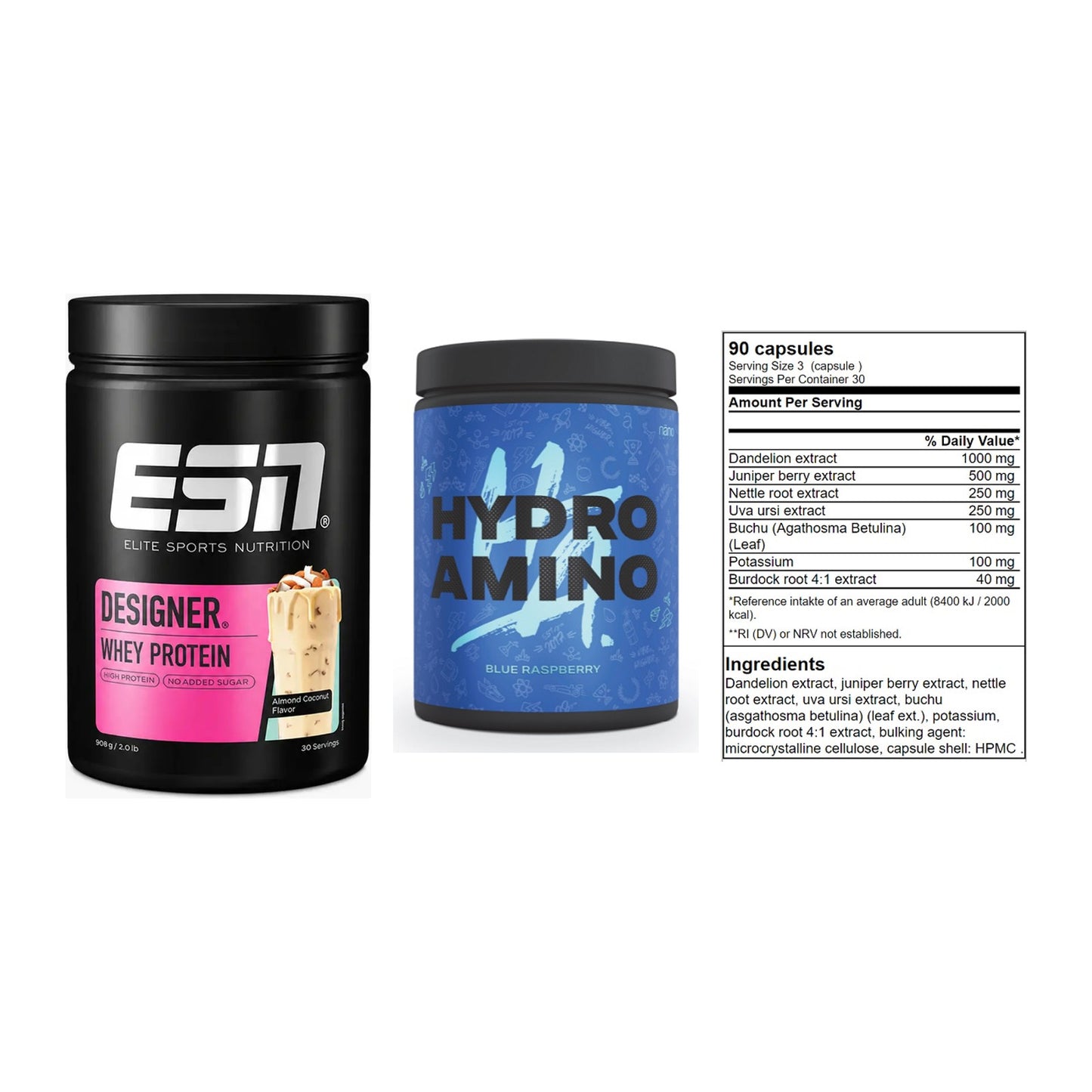 Definitionsphase-Set: ESN Designer + Nanosupps + GN Shred Cuts – alle enthaltenen Artikel