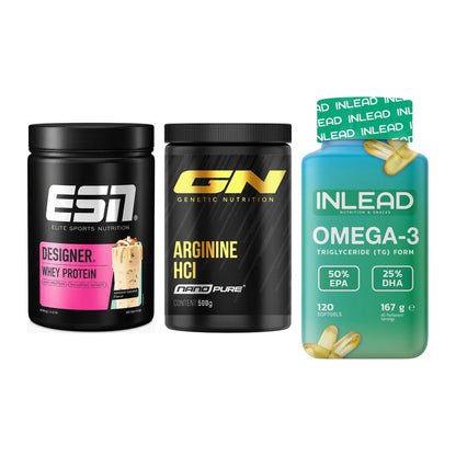 Definitionsphase-Set: ESN Designer + GN Arginine + INLEAD Omega-3 – alle enthaltenen Artikel