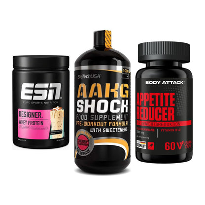 Definitionsphase-Set: ESN Designer + BioTech AAKG + Body Attack – alle enthaltenen Artikel