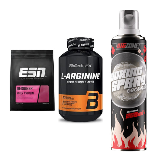 Definitionsphase-Set: ESN Designer + BioTech L-Argi + Big Zone – alle enthaltenen Artikel