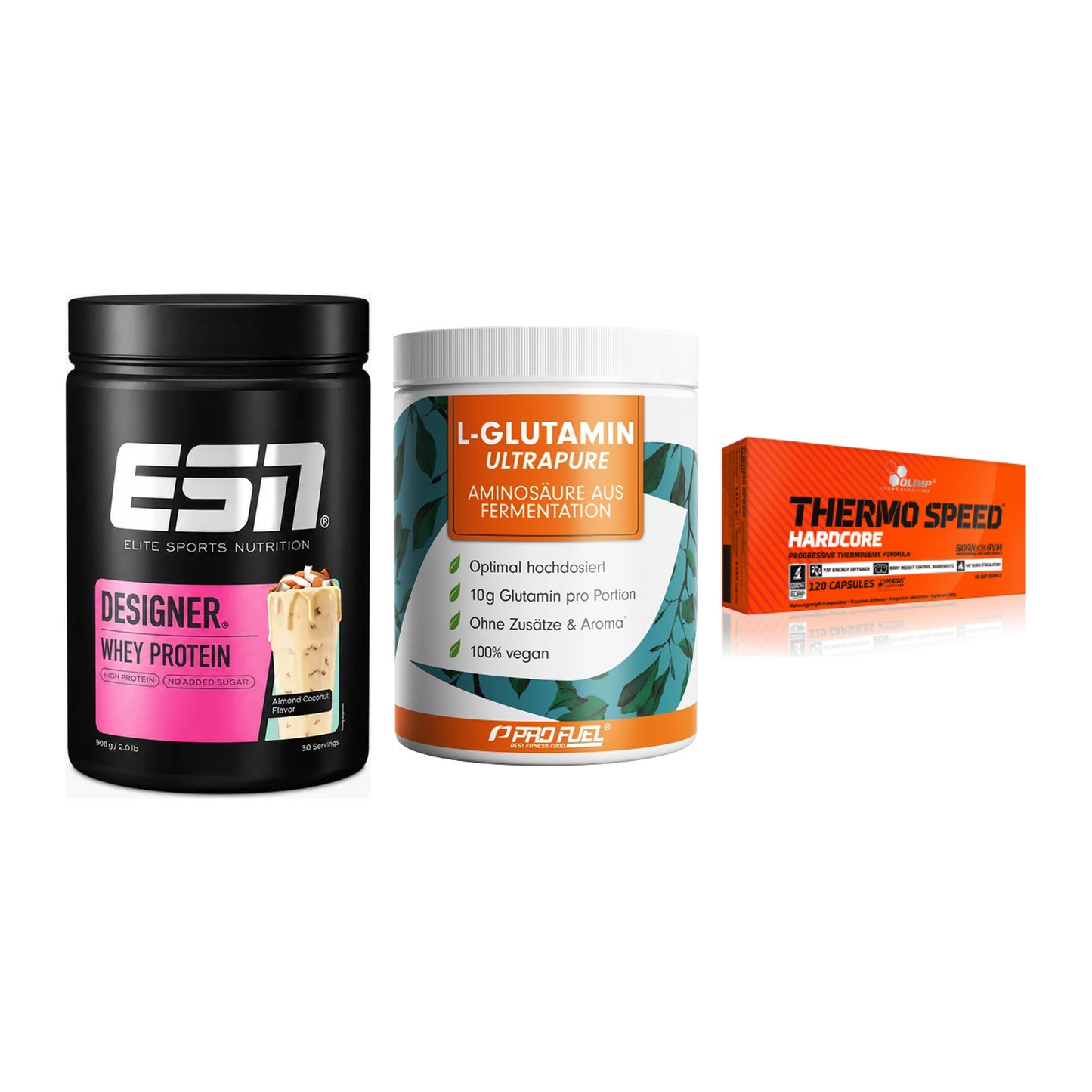 Definitionsphase-Set: ESN Designer + ProFuel Glutam + Olimp Thermo – alle enthaltenen Artikel