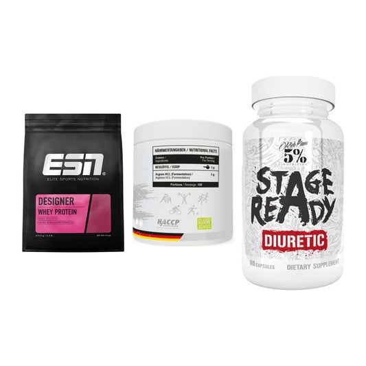 Definitionsphase-Set: ESN Designer + MST Arginine + 5% Nutrition – alle enthaltenen Artikel