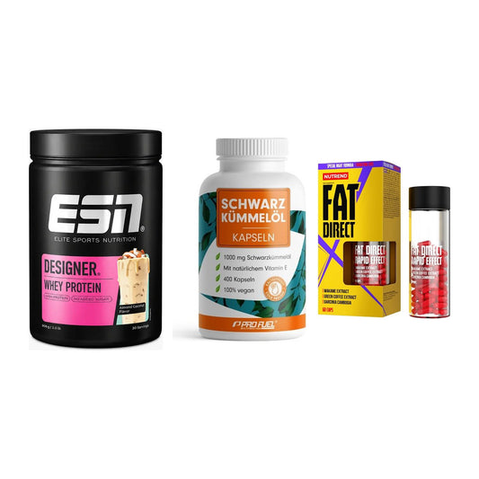 Definitionsphase-Set: ESN Designer + ProFuel Schwar + Nutrend Fat – alle enthaltenen Artikel