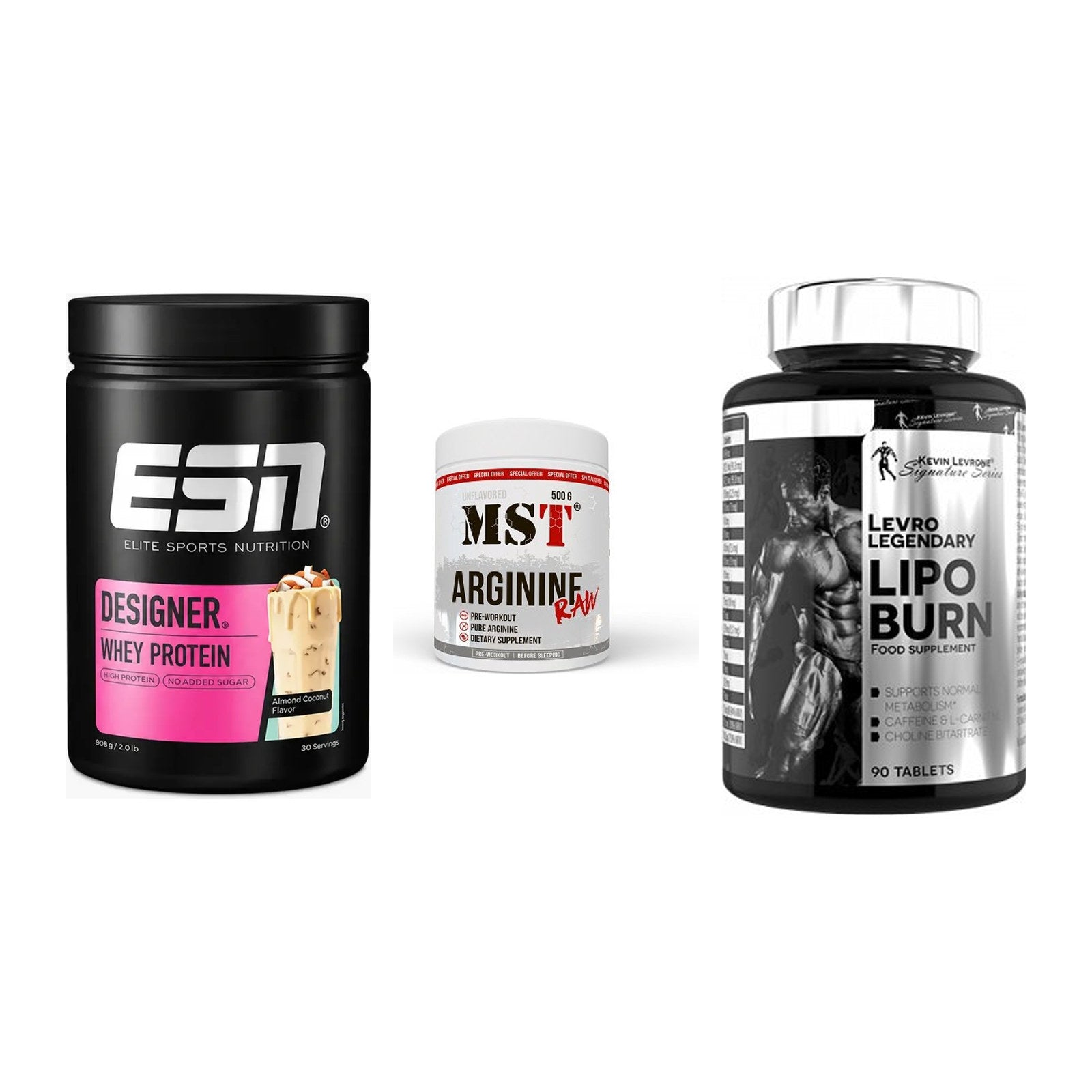 Definitionsphase-Set: ESN Designer + MST Arginine + Kevin Levrone – alle enthaltenen Artikel