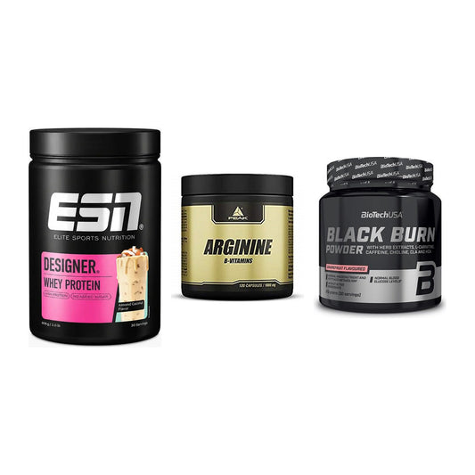 Definitionsphase-Set: ESN Designer + Peak Arginin + BioTech Black – alle enthaltenen Artikel