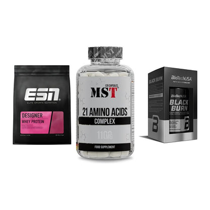 Definitionsphase-Set: ESN Designer + MST 21 Amino + BioTech Black – alle enthaltenen Artikel
