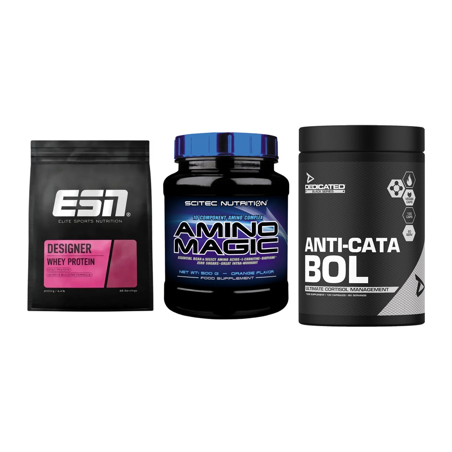 Definitionsphase-Set: ESN Designer + Scitec Amino + Dedicated – alle enthaltenen Artikel