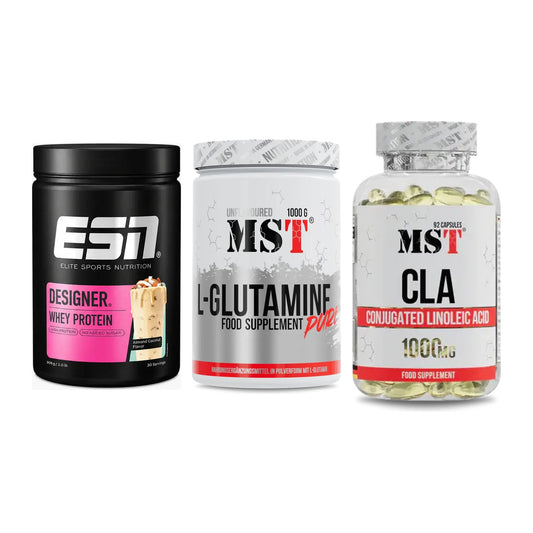 Definitionsphase-Set: ESN Designer + MST Glutamine + MST CLA 1000mg – alle enthaltenen Artikel